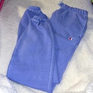 Denim blue champion sweat pants